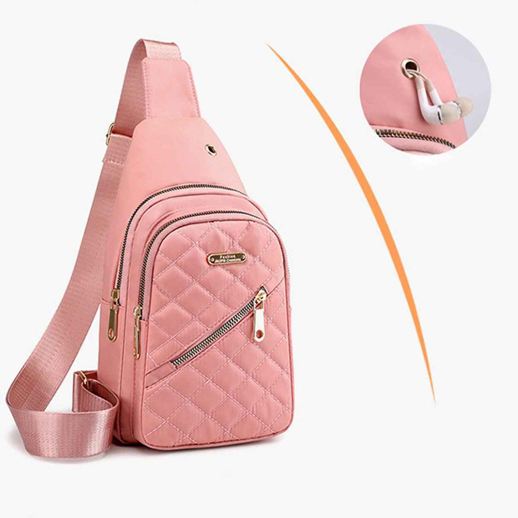Everyday Water-Resistant Nylon Sling Bag