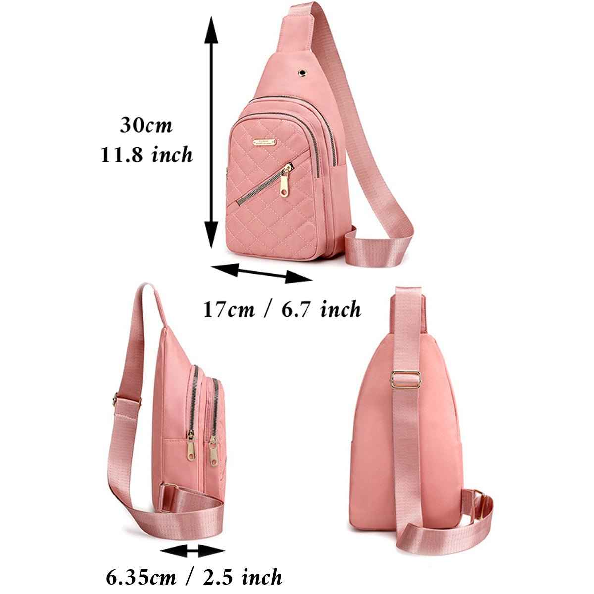 Everyday Water-Resistant Nylon Sling Bag
