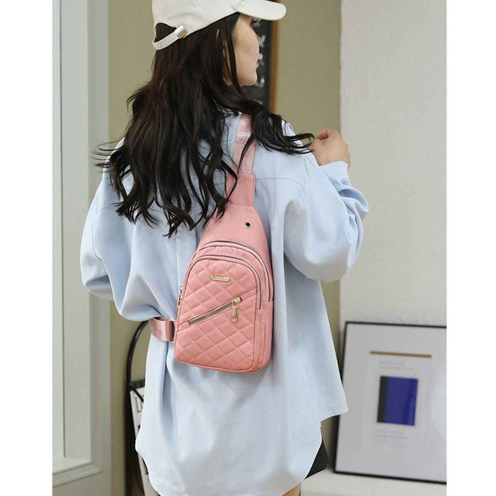 Everyday Water-Resistant Nylon Sling Bag