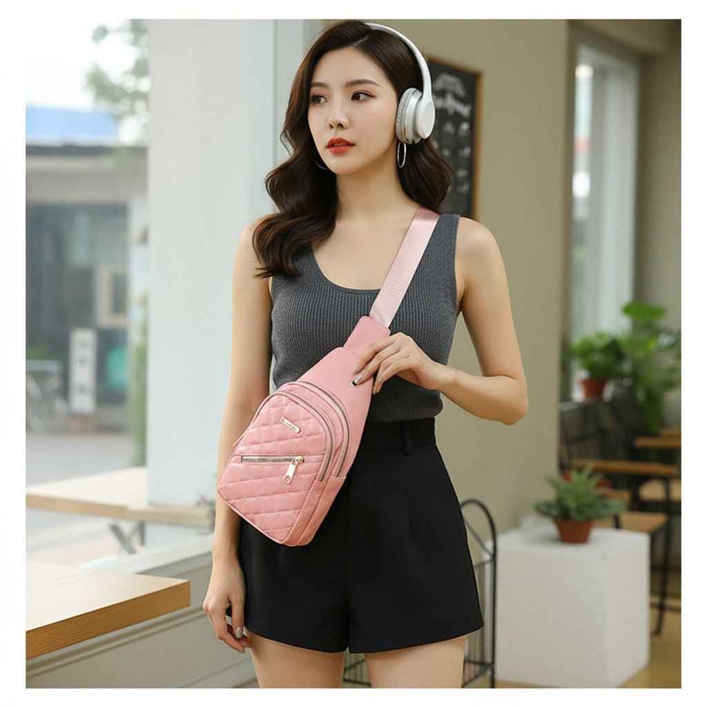 Everyday Water-Resistant Nylon Sling Bag